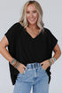 Crochet Lace Detail Oversized Tee